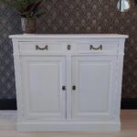 Face commode blanche avec papier Art Deco Calies Home